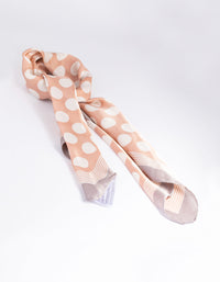 Blush Polka Dot Bandana Hair Scarf - link has visual effect only
