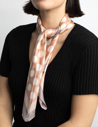 Blush Polka Dot Bandana Hair Scarf - link has visual effect only