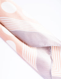 Blush Polka Dot Bandana Hair Scarf - link has visual effect only