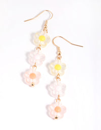 Colourful Flower Drop Earrings - link has visual effect only