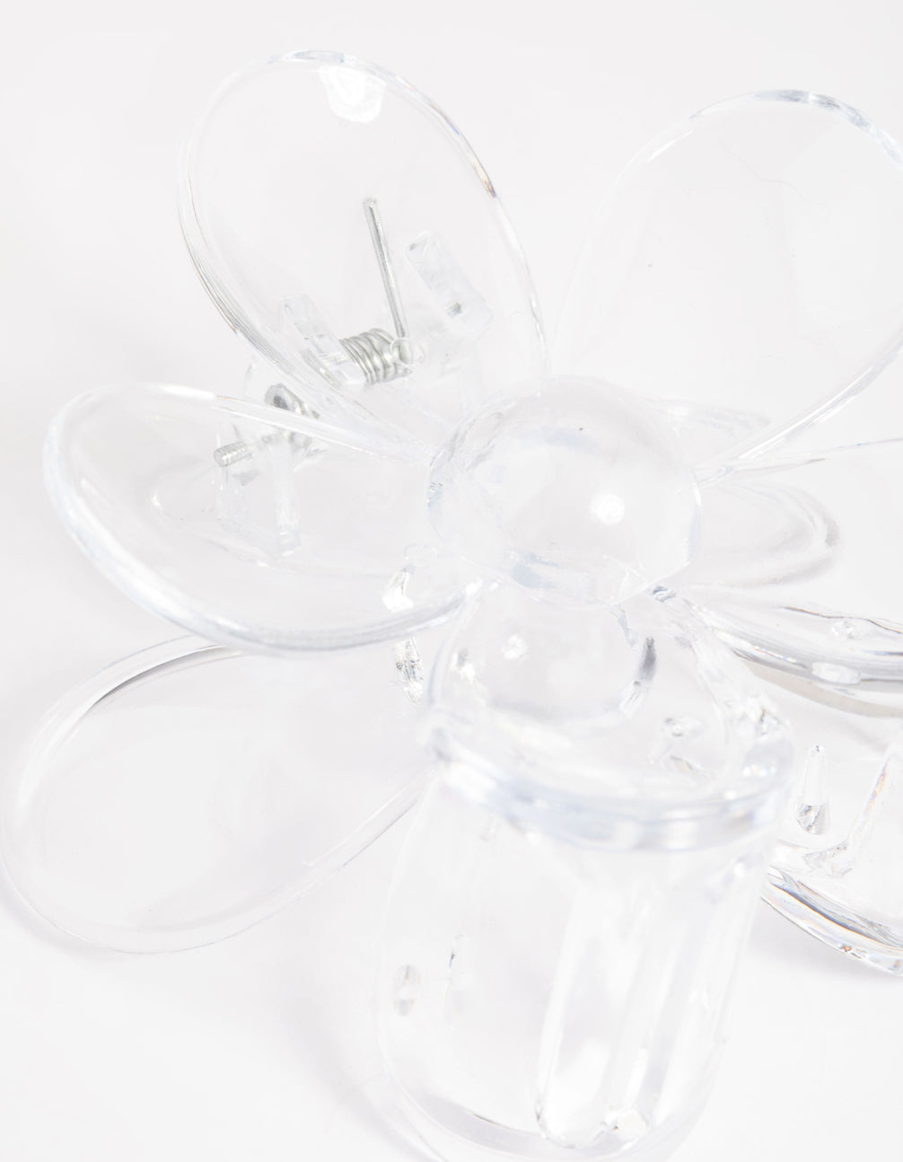 90s Clear Daisy Flower Claw Clip