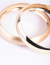 Gold Mixed Bangle Bracelet Set - link has visual effect only