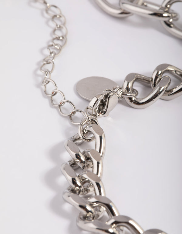 Silver Chain Bracelet Pack