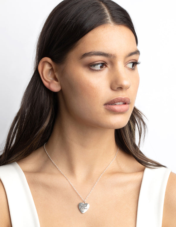 Mixed Metal Soul Sisters Heart Necklace Pack