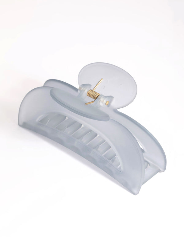 Grey Frosted Hair Claw Clip