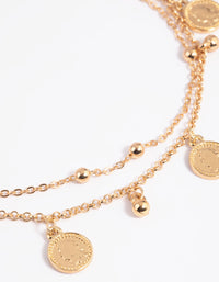 Gold Coin Anklet Set - link has visual effect only