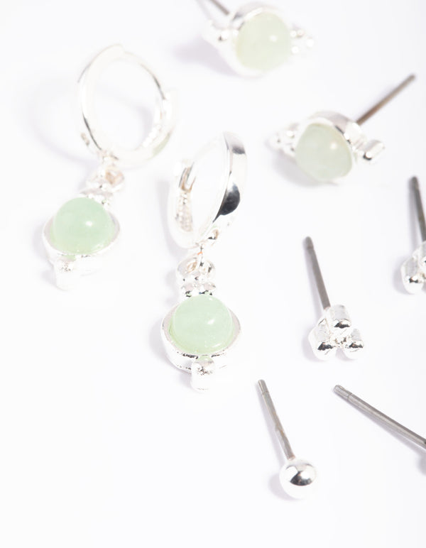 Green Amazonite Earring Stack Pack