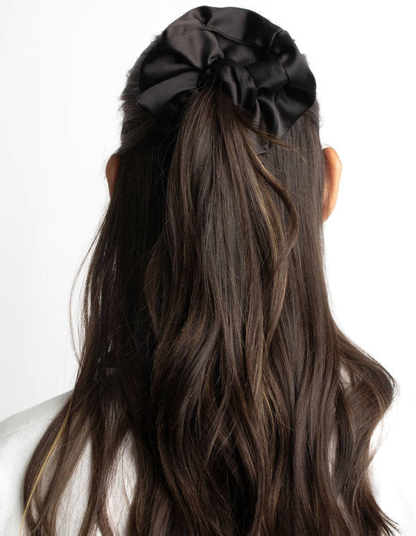 Large Black Scrunchie