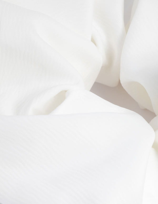 Large White Scrunchie