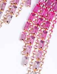 Fuchsia Chunky Drop Earrings - link has visual effect only