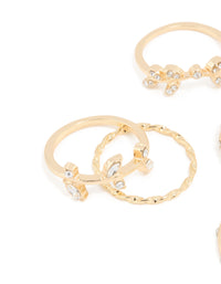 Gold Leaves Ring 8-Pack - link has visual effect only