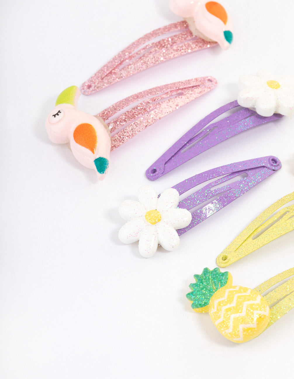Kids Colourful Tropicana Snap Clips