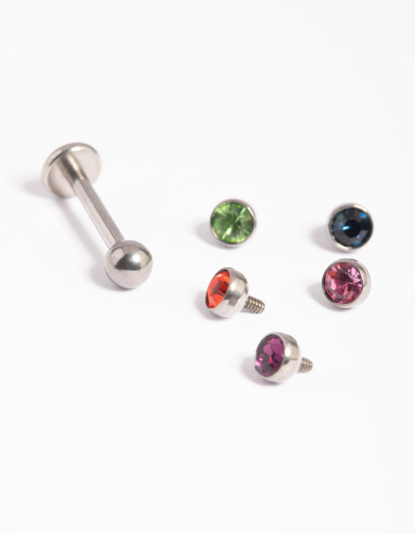 Titanium Rainbow Flat Back 6-Pack