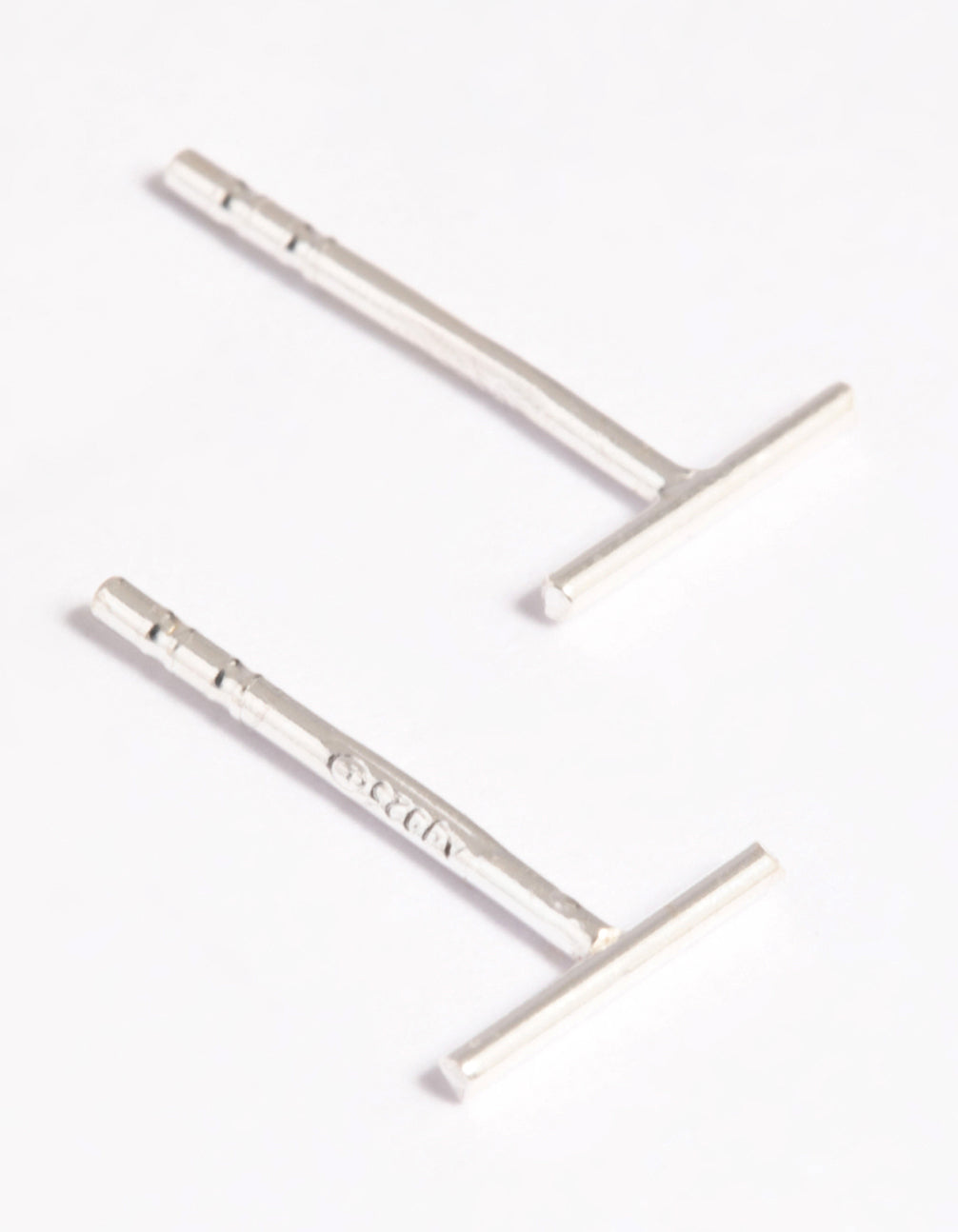 Sterling Silver Bar Stud Earrings
