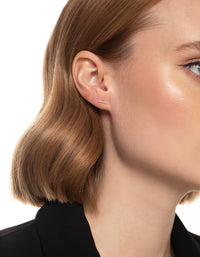 Sterling Silver Bar Stud Earrings - link has visual effect only