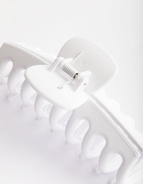 White Matte Rubber 11cm Coated Claw