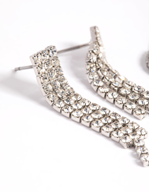 Silver Diamante Stud & Hoop Earring Pack