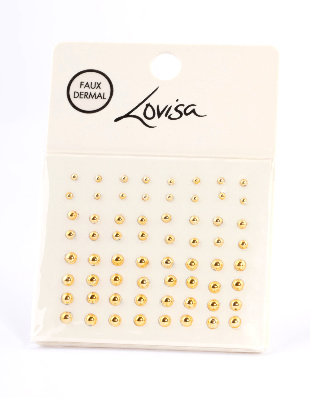 Gold Basic Faux Dermal Jewels
