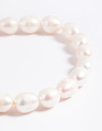 Freshwater Pearl Stretch Bracelet - link has visual effect only