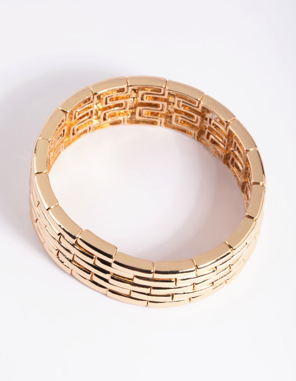 Gold Woven Stretch Bracelet