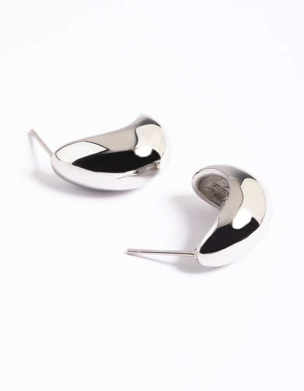 Surgical Steel Chubby Half Hoop Earrings