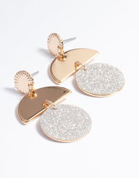 Glitter Triple Drop Earrings - link has visual effect only