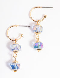 Blue Dainty Beaded Drop Earrings - link has visual effect only
