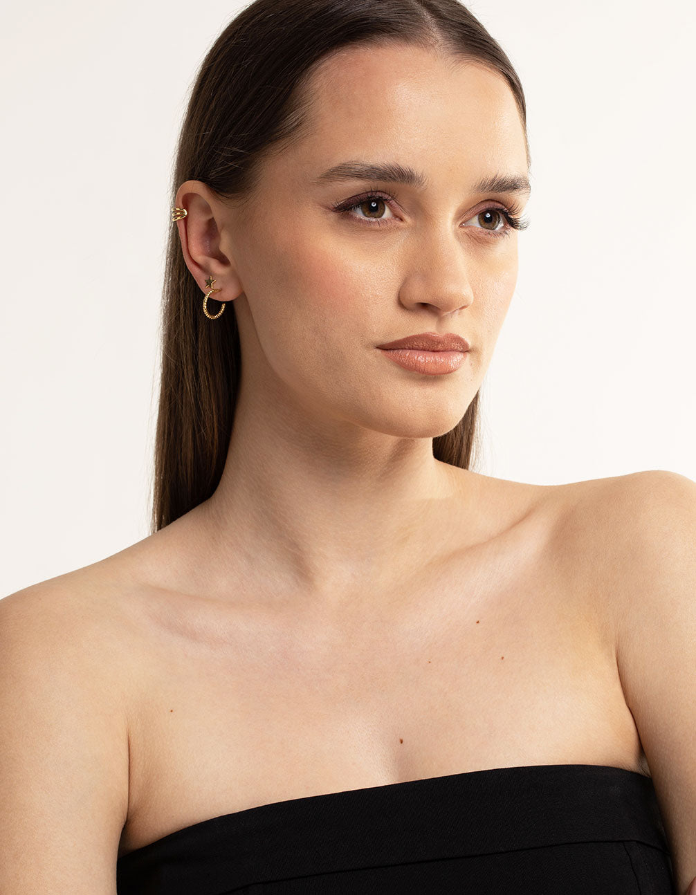 Gold Plated Star & Moon Stud Earring 8-Pack