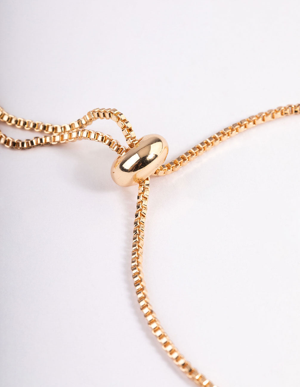 Gold Pear Chain Toggle Bracelet