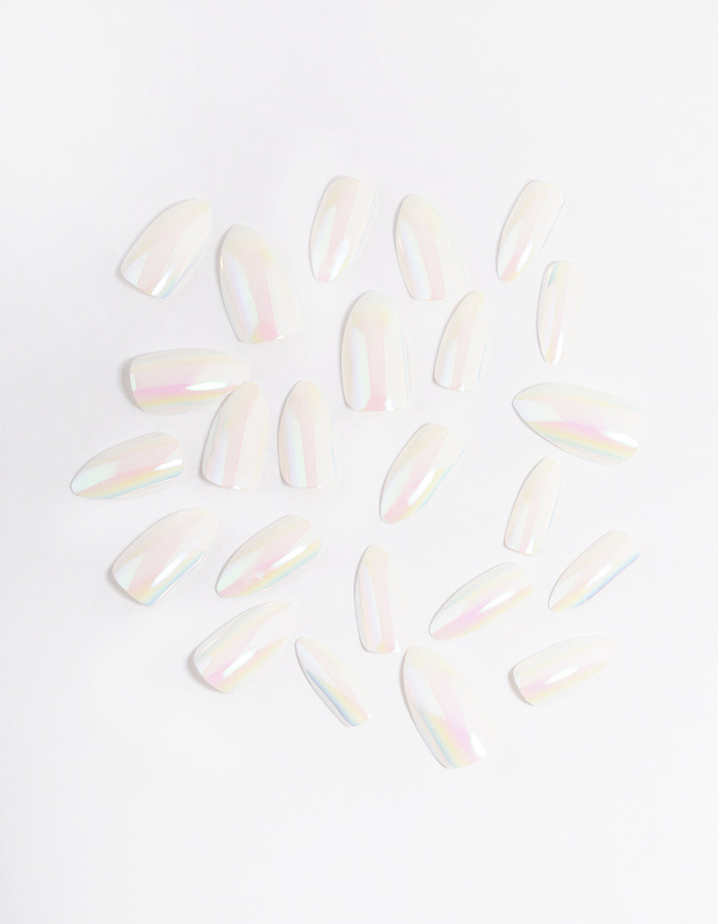Pearl Iridescent Press On Nails