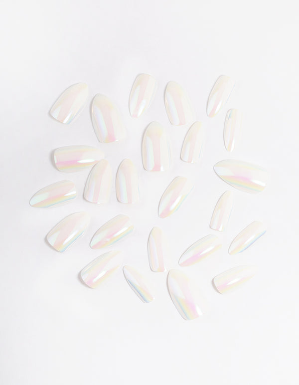 Pearl Iridescent Press On Nails
