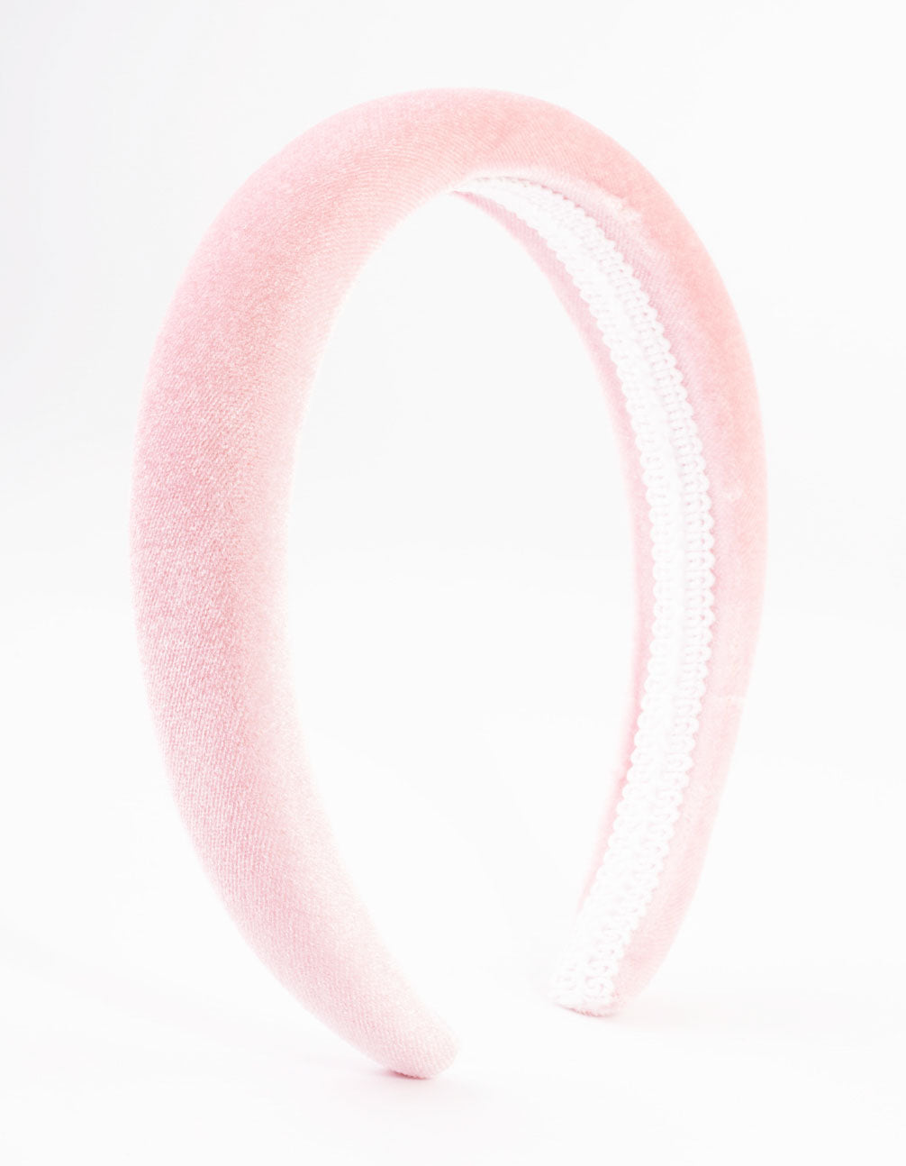 Kids Fabric Basic Pink Padded Headband