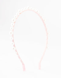 Kids Fabric Multi Size Pearl Headband - link has visual effect only