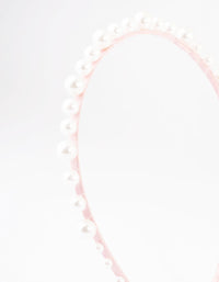Kids Fabric Multi Size Pearl Headband - link has visual effect only