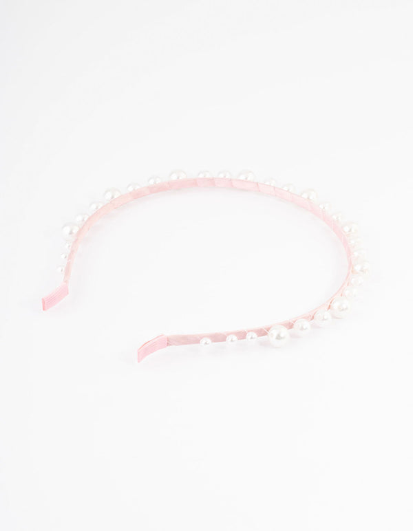 Kids Fabric Multi Size Pearl Headband