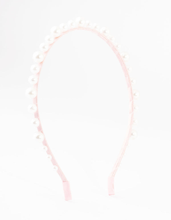 Kids Fabric Multi Size Pearl Headband