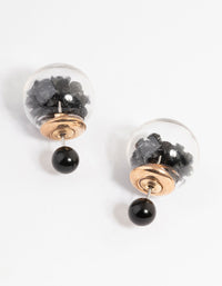 Gold Glass Shaker Sandwich Earrings - link has visual effect only