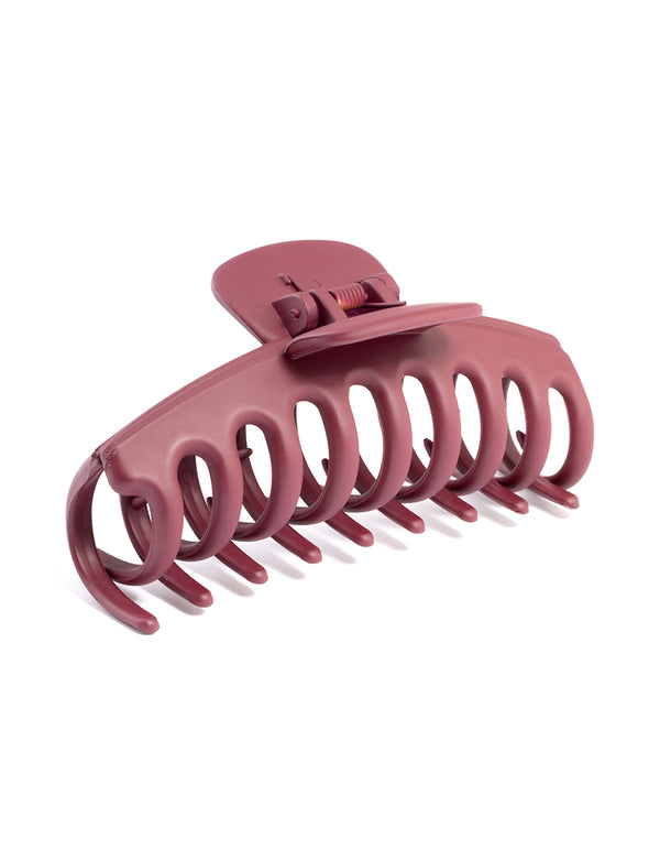 Maroon Acrylic 11cm Rounded Large Claw