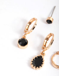 Gold Enamel & Stone Heart Stack Pack - link has visual effect only