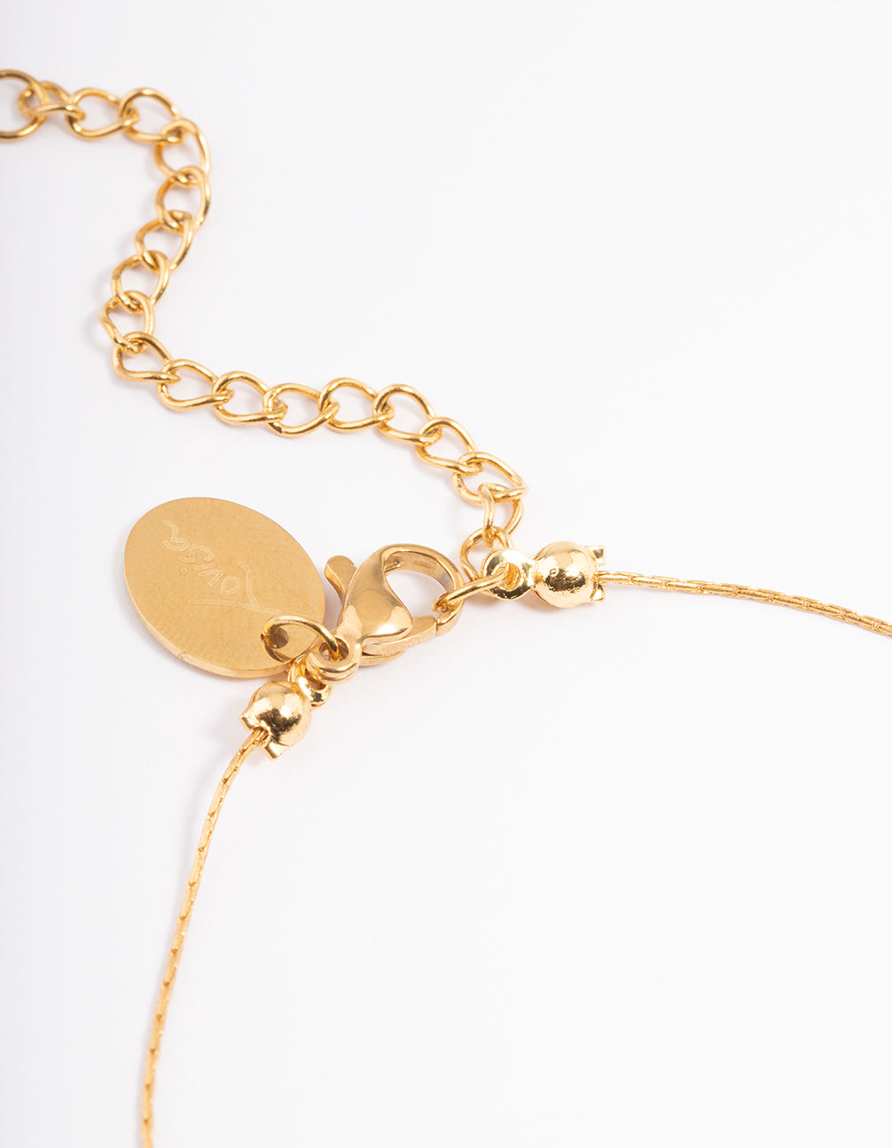 Waterproof Gold Plated Stainless Steel Freshwater Pearl & Ball Chain Bracelet