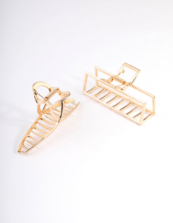 Gold Large Metal Claw Pack