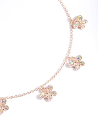 Rose Gold Butterfly Droplet Necklace - link has visual effect only