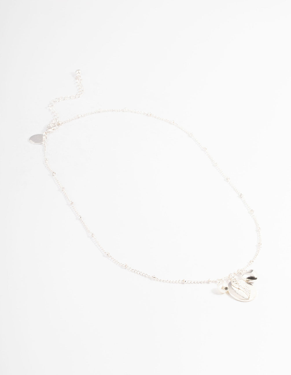 Silver Heart & Wing Necklace
