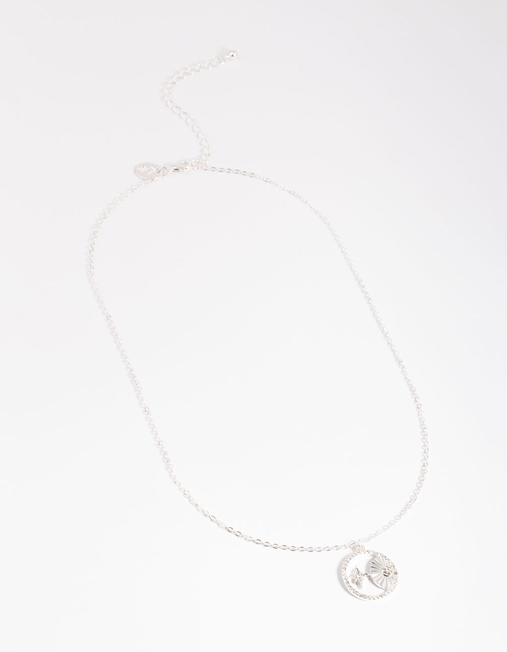 Silver Circle Celestial Necklace