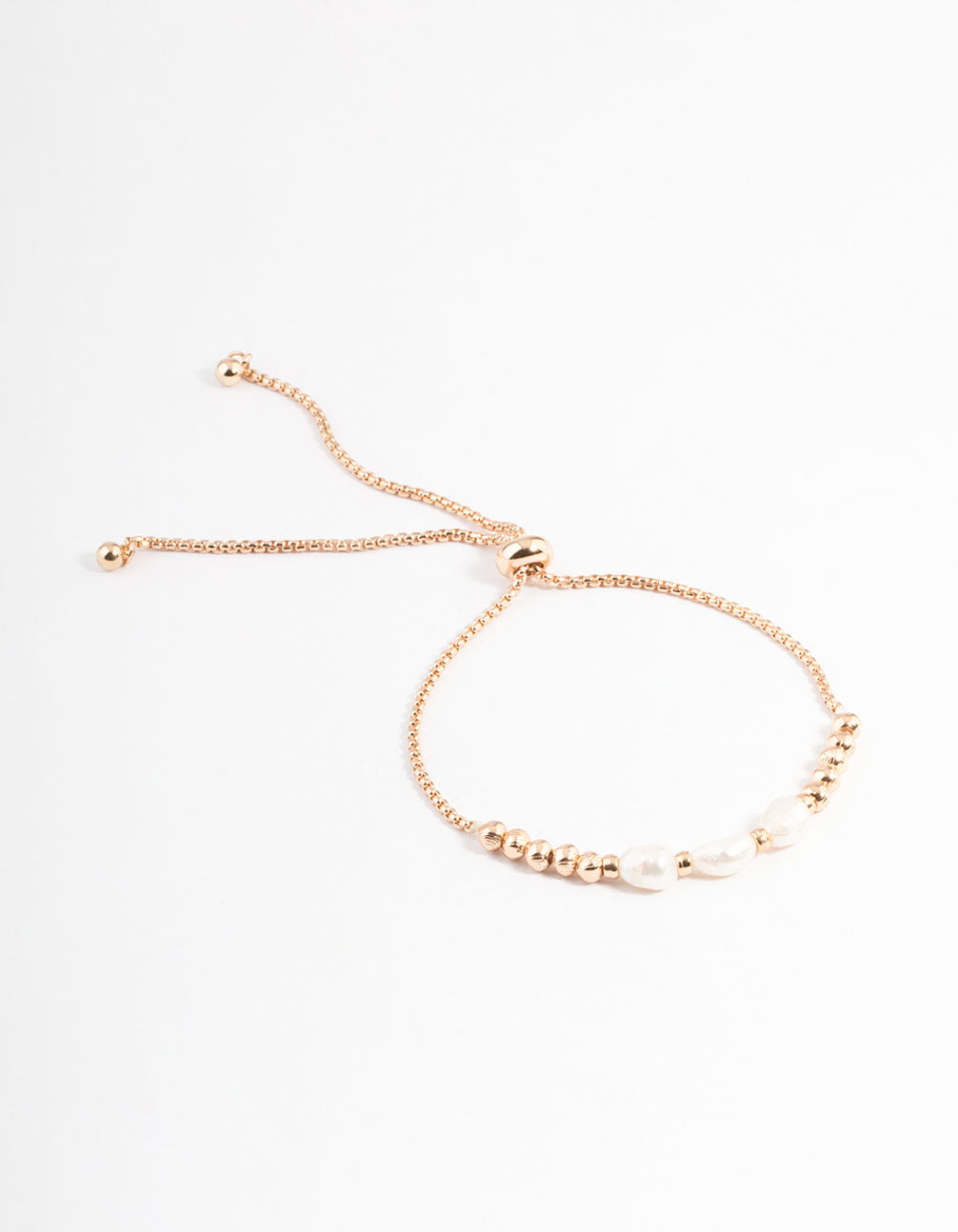 Gold Freshwater Pearl Triple Pearl Bracelet