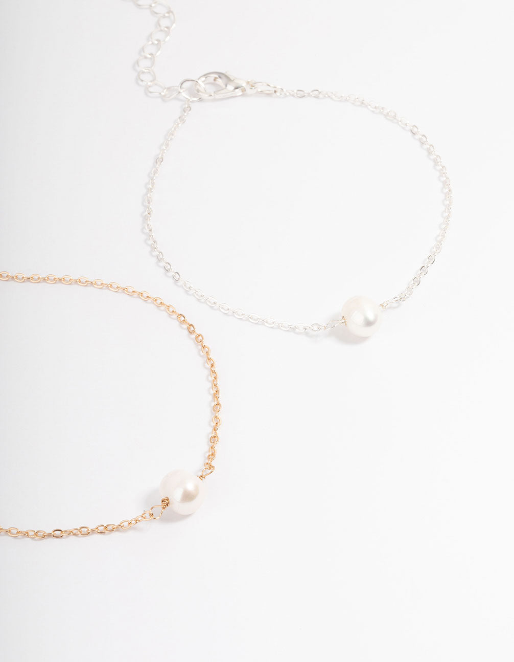 Mixed Metal Classic Pearl Bracelet Pack