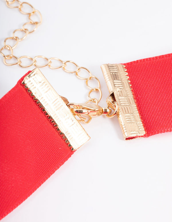 Red Velvet 22mm Choker