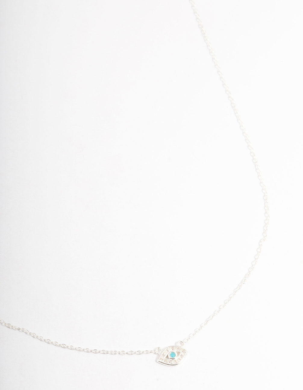 Sterling Silver Evil Eye Necklace