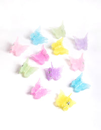 Plastic Pastel Butterfly Claw Tub 12-Pack - link has visual effect only