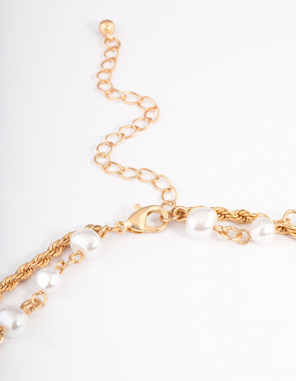Gold Two Layer Heart Cross Necklace